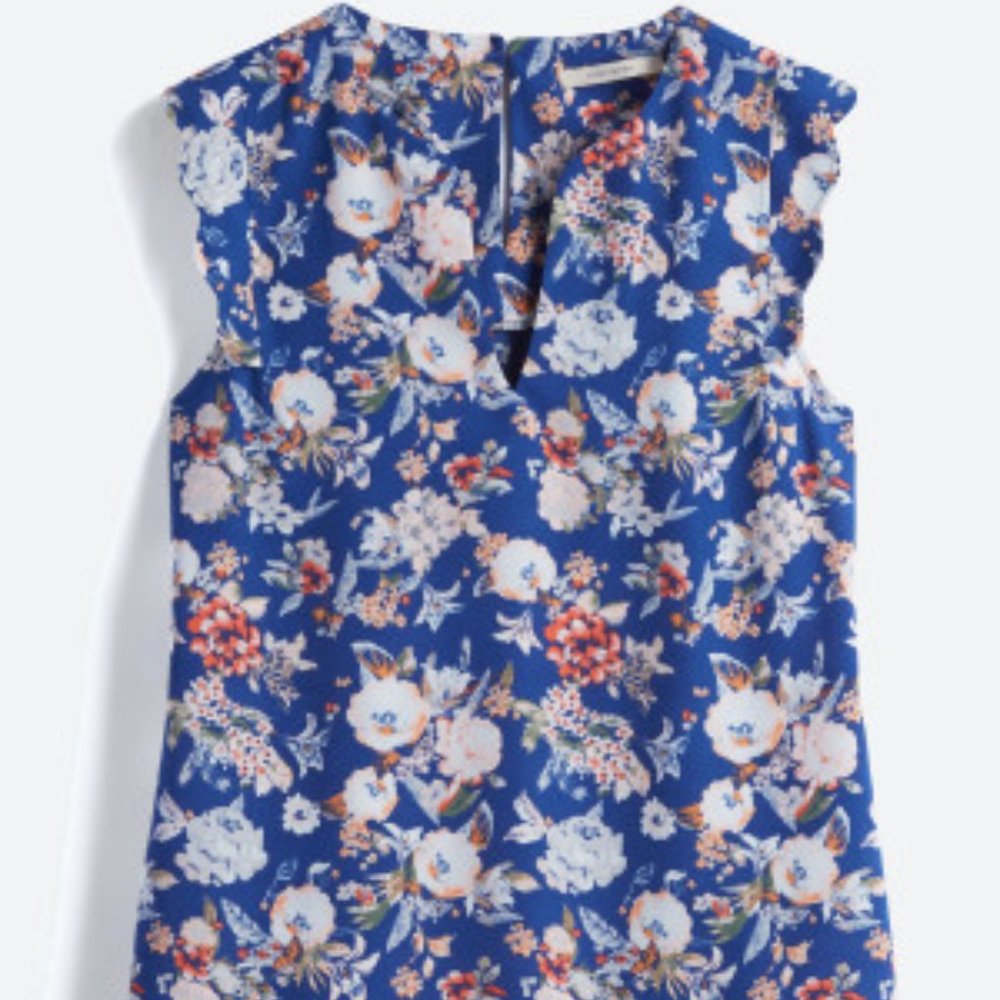Dawney Scallop Trim Blouse